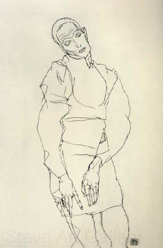 Egon Schiele Standing Male Figure